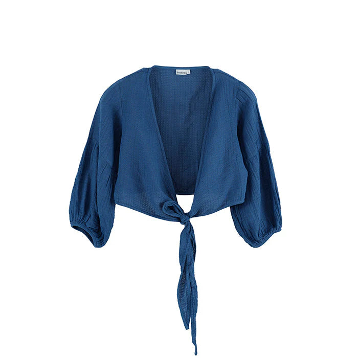 Organic Gauze - Long Sleeve Crop Top – Off-Shoulder Fit
