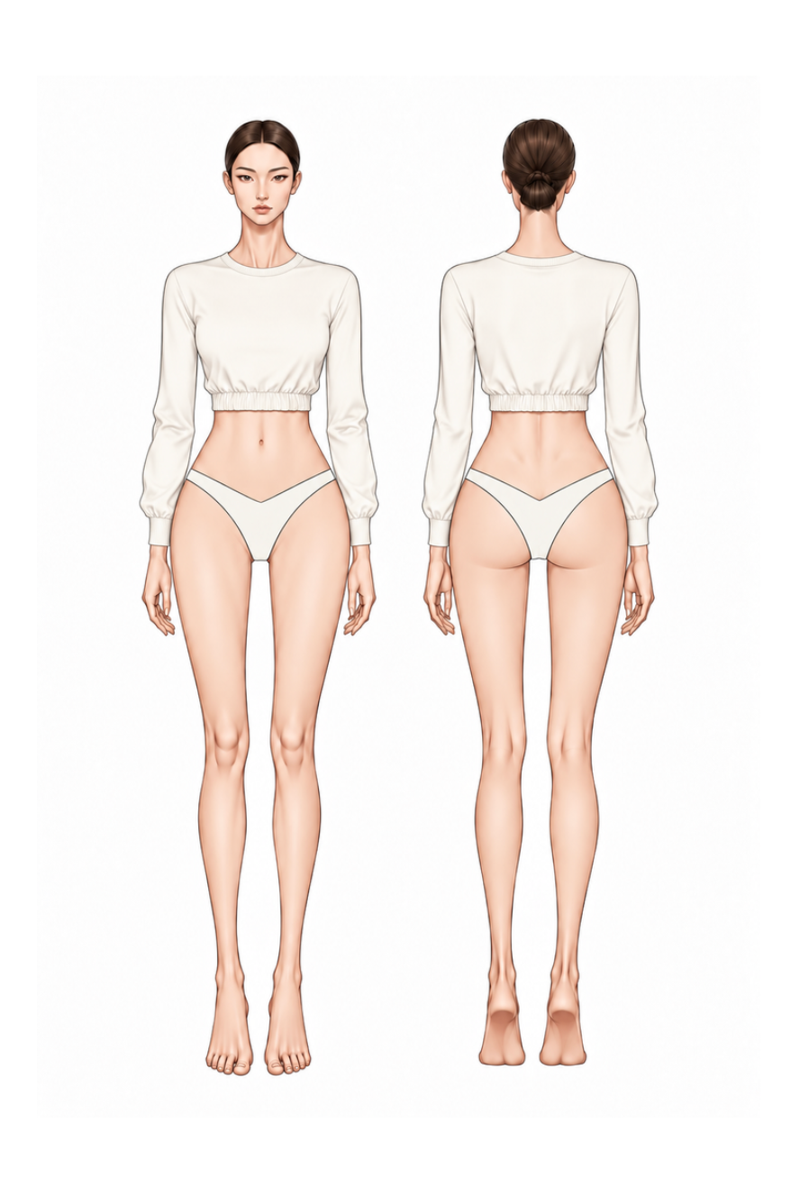 Training - Long Sleeve Crop