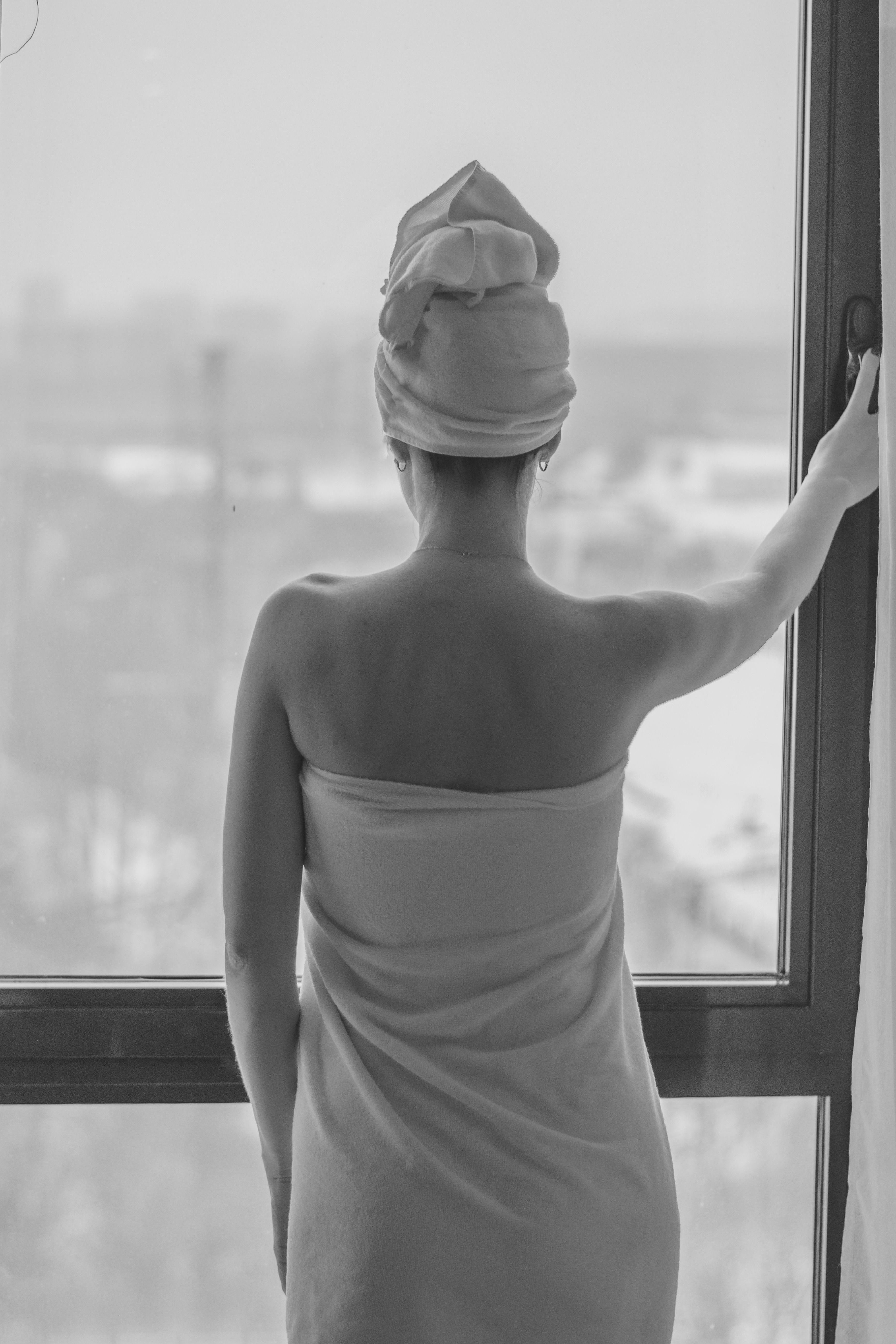 Organic Gauze - Head Wrap – Sauna Hat Wrap